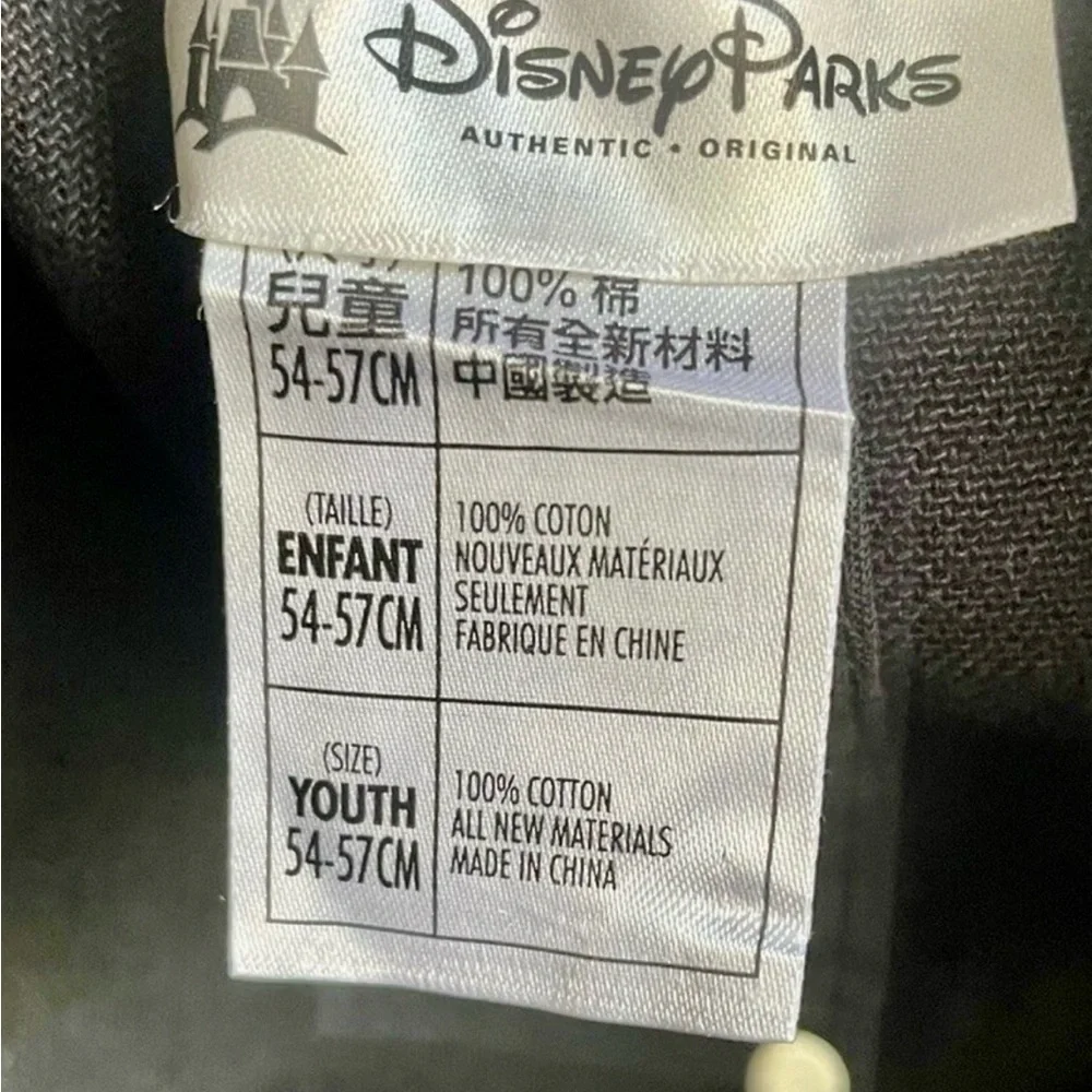 Disney Parks Mickey Mouse Baseball Trucker Cap Hat Black‎ Red White Youth Size